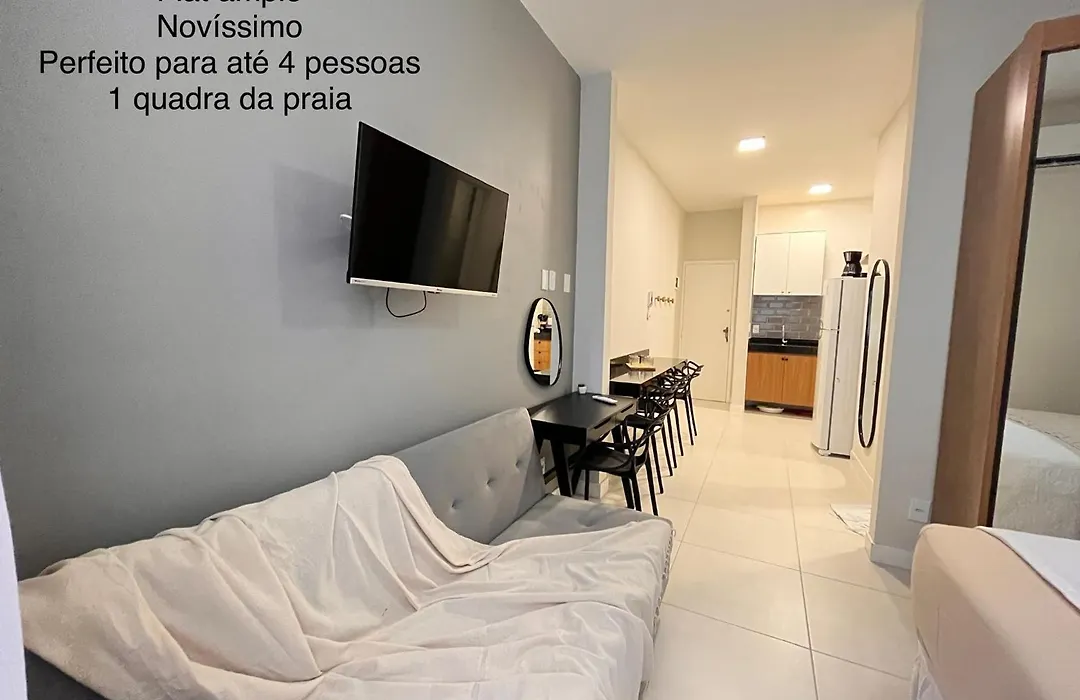 207 VENDAVAL - Flat 1 Quadra Praia do Forte com AC e Wifi-1