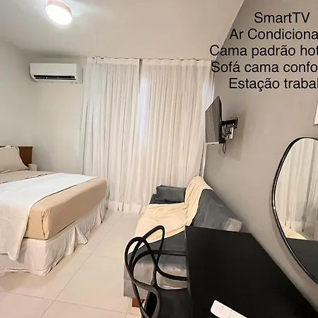 207 VENDAVAL - Flat 1 Quadra Praia do Forte com AC e Wifi-2